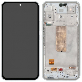 Samsung Galaxy A54 5G pantalla (blanco) (con un marco) (original)
