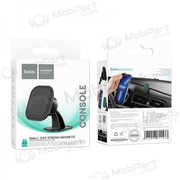 Soporte para teléfono de coche Hoco H30 mounted on the dashboard, magnetic