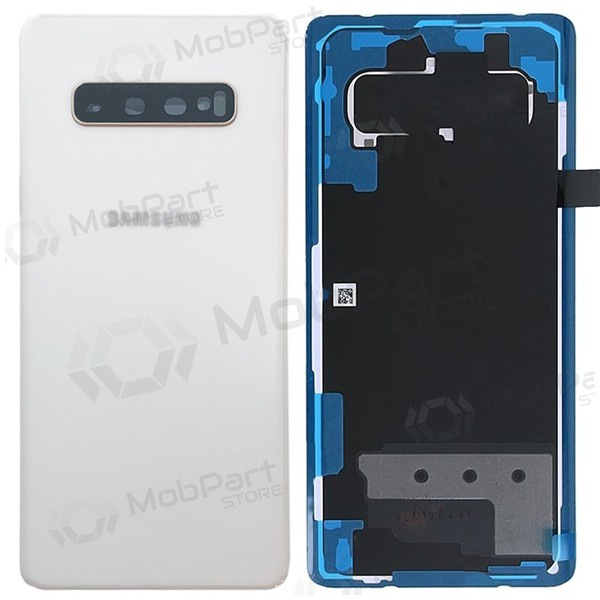 Samsung G975 Galaxy S10 Plus tapa trasera de la batería blanco (Ceramic White) (usada grade B, original)