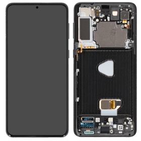 Pantalla Samsung Galaxy S21+ (negra) (con marco) (OLED)
