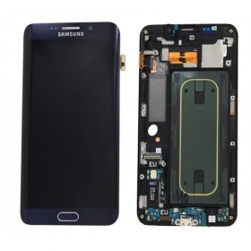 Samsung G925F Galaxy S6 Edge pantalla (negro) (con un marco) (usada grade B, original)