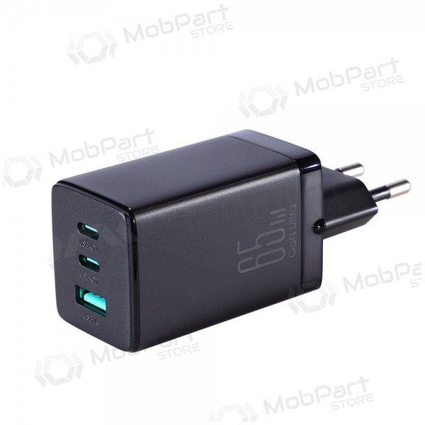 Cargador buitinis Joyroom GaN JR-TCG01 2xUSB-C/USB-A 65W + USB-C cable 1.2m negro