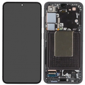 Pantalla Samsung Galaxy S24 (negra) (con marco) (original)