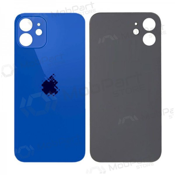 Apple iPhone 12 tapa trasera de la batería (azul) (bigger hole for camera) Apple iPhone 12 tapa trasera de la batería (azul) (bigger hole for camera)