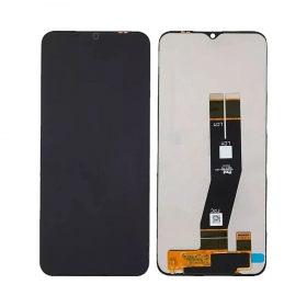 Ekranas Samsung A145 A14 4G 2023 su lietimui jautriu stikliuku Black ORG