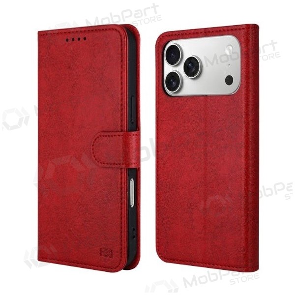 Funda HDD Clasp Wallet Case Samsung G990 S21 FE 5G rojo