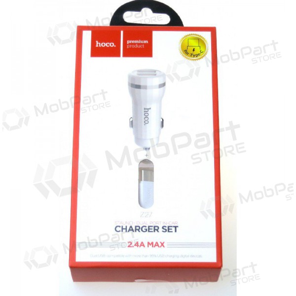 Cargador de coche HOCO Z27 USB + 