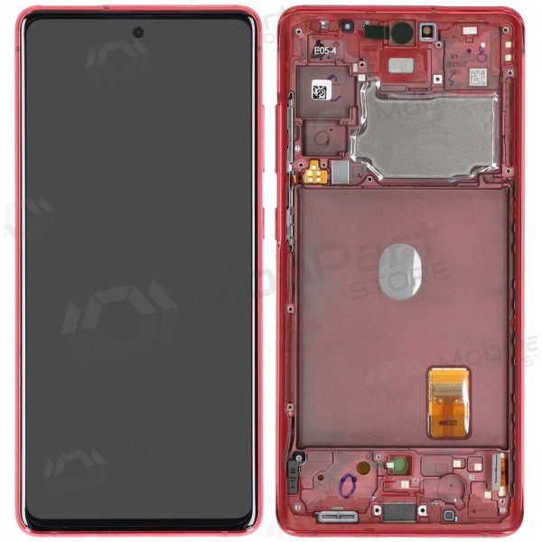 Samsung Galaxy S20 FE pantalla (rojo) (con un marco) (original) Samsung Galaxy S20 FE pantalla (rojo) (con un marco) (original)