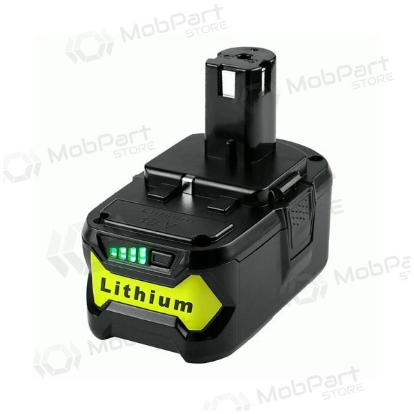 Batería Ryobi ONE+ RB18L40 / P108 para herramientas de 18V 4Ah Li-ion con indicador de carga (reemplazo)
