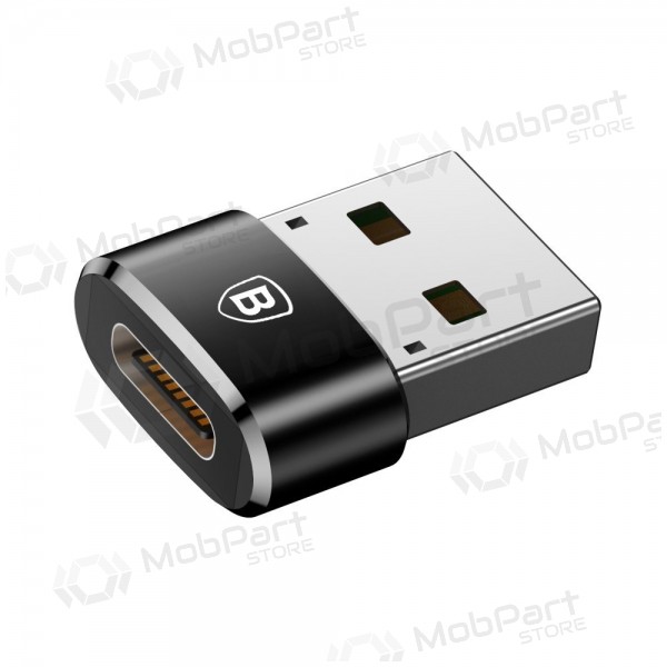 Adaptador Baseus Type-C to USB-A negro CAAOTG-01