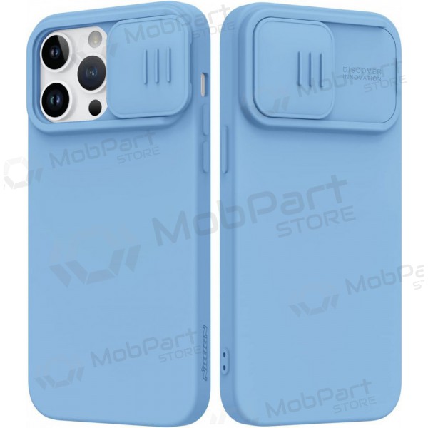 Funda para Apple iPhone 14 -Nillkin Silicone- (azul claro)