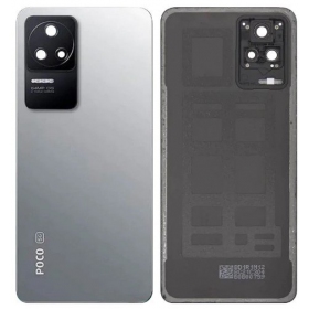 Xiaomi Poco F4 tapa trasera de la batería (plata) (original) (service pack)