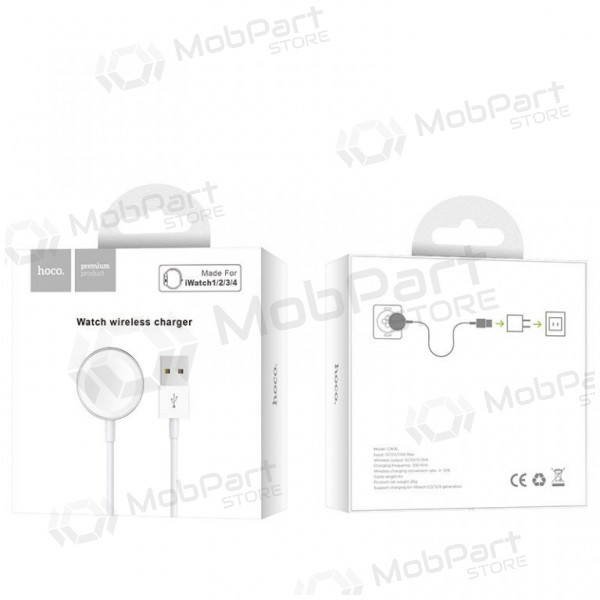 Inalámbrica cargador HOCO CW16 iWatch (blanco)