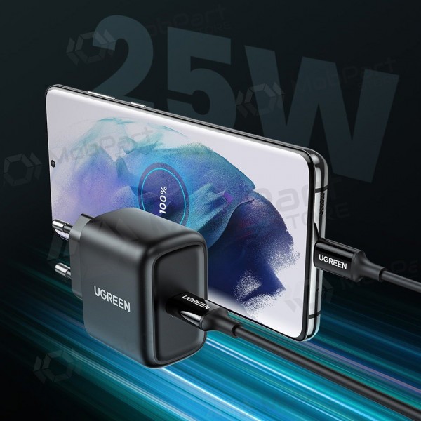 Cargador de teléfono Ugreen CD250 25 W USB-C negro