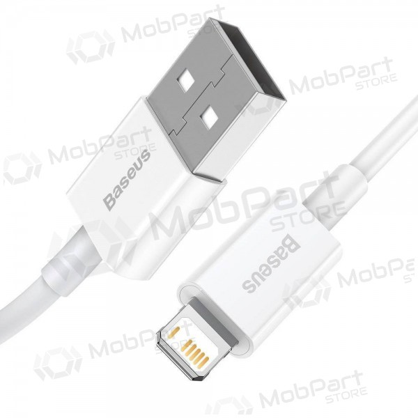 USB cable Baseus Superior Lightning 2.4A 1.5m (blanco) CALYS-B02