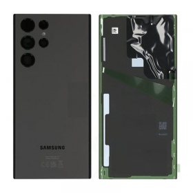 Samsung S908 Galaxy S22 Ultra tapa trasera de la batería (Phantom Black) (usada grade B, original)