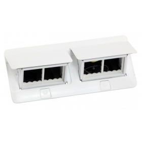 Įleidžiama modulinė dėžutė 2x4 mod. Legrand 654004 (metalinė, Blanco)