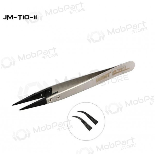 Pinza metálica antiestática Jakemy JM-T10-11 ESD (replaceable head)
