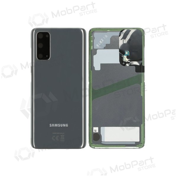 Samsung G981F / G980 Galaxy S20 tapa trasera de la batería gris (Cosmic Grey) (usada grade B, original)