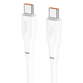 USB cable Hoco X93 60W USB-C to USB-C 2.0m blanco