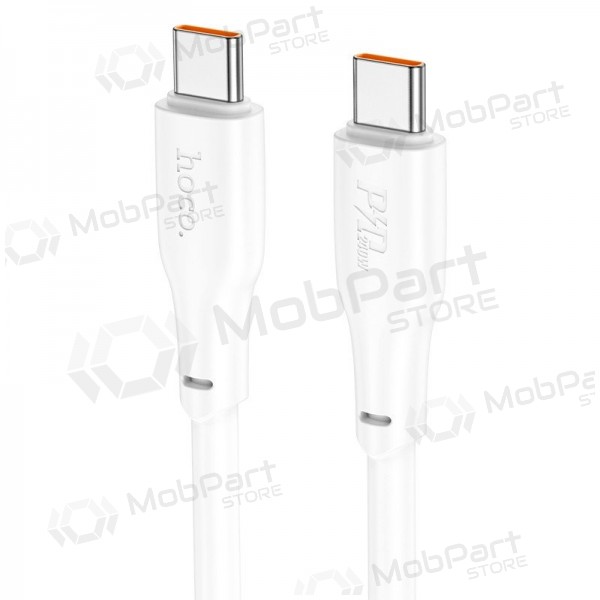 USB cable Hoco X93 60W USB-C to USB-C 2.0m blanco