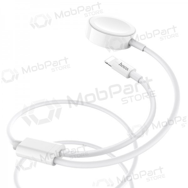 USB cable HOCO U69 lightning 1.0m (with iWatch wireless charger) (blanco)