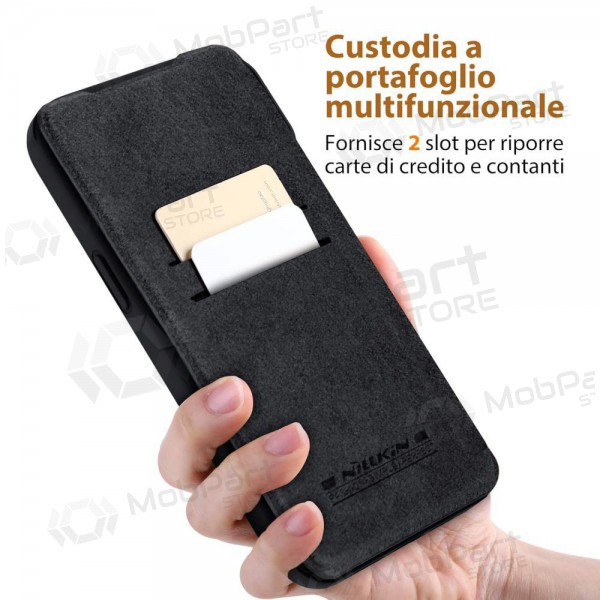Apple iPhone 14 Pro Max funda „Nillkin Leather“ (negro)