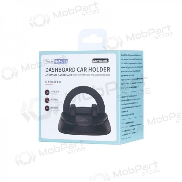 Soporte para teléfono de coche Remax RM-C43 (dashboard) negro