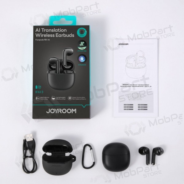 Auriculares inalámbricos con micrófono Joyroom JR-FB1 Bluetooth negros