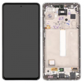 Samsung Galaxy A52s pantalla (blanco) (con un marco) (original)