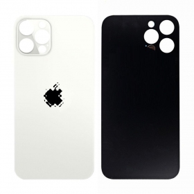 Apple iPhone 12 Pro tapa trasera de la batería (plata) (bigger hole for camera)