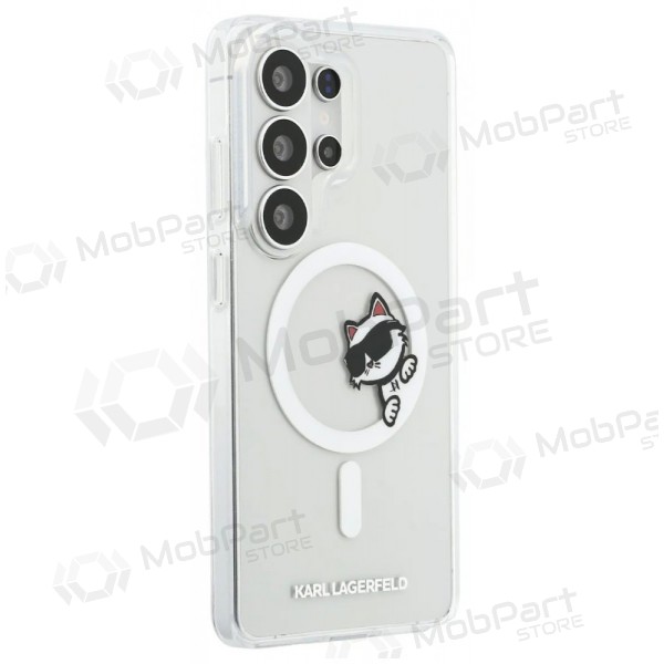 Funda para Samsung Galaxy S26 Ultra - Karl Lagerfeld IML Choupette Peekaboo Logo Magnetic (transparente)