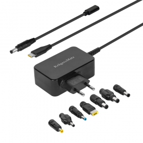 Cargador universal para portátiles Kruger&Matz 45W negro