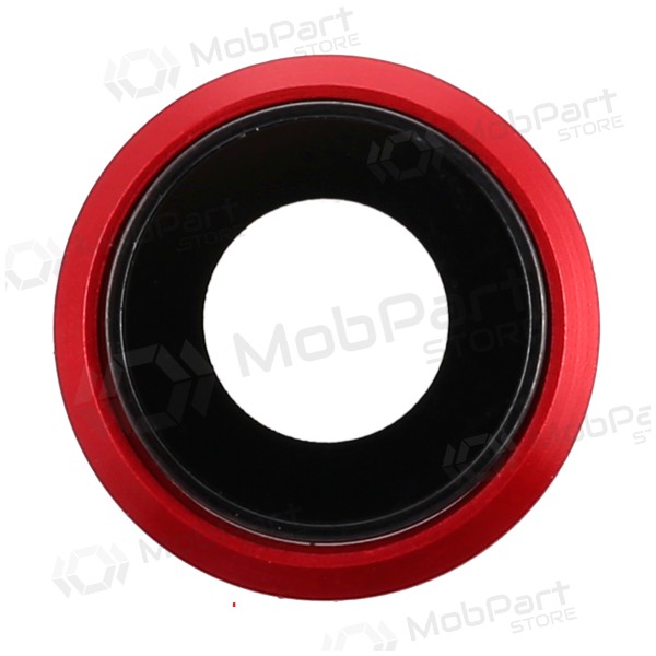 Apple iPhone 8 / SE 2020 / SE 2022 Cristal camara (rojo) (con un marco) Apple iPhone 8 / SE 2020 / SE 2022 Cristal camara (rojo) (con un marco)