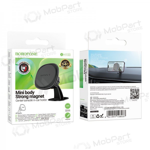 Soporte para teléfono de coche Borofone BH103 (dashboard) negro