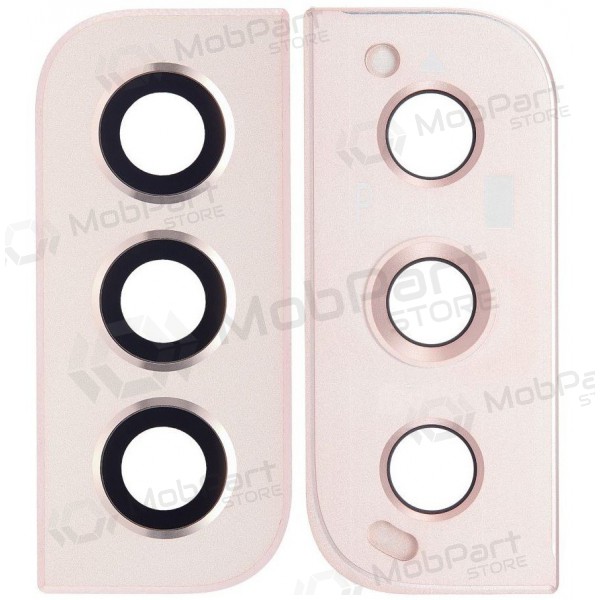 Samsung S906 Galaxy S22 Plus Cristal camara (rosado / dorado) (con un marco) Samsung S906 Galaxy S22 Plus Cristal camara (rosado / dorado) (con un marco)