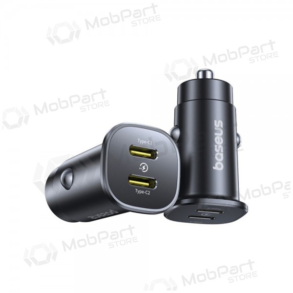 Cargador de coche Baseus GoTrip 2xUSB-C 30W negro C00072300123-01