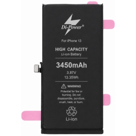 Batería Apple iPhone 13, acumulador Di-Power 3450 mAh (capacidad aumentada)