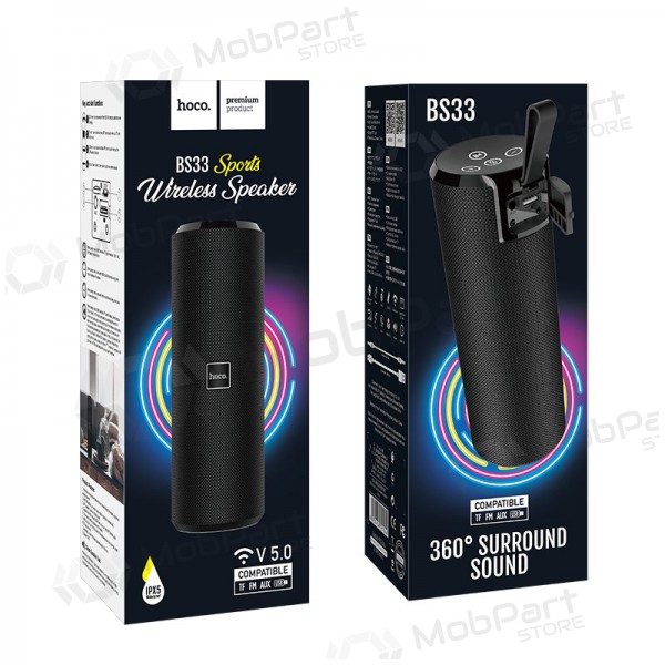 Bluetooth altavoz portátil Hoco BS33 (negro)
