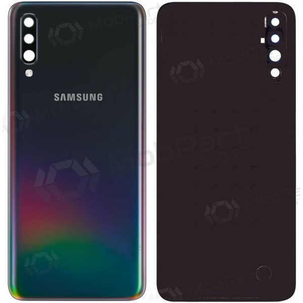 Samsung A505 Galaxy A50 2019 tapa trasera de la batería (negro) (usada grade C, original)