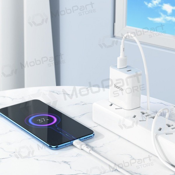 Cable micro USB Hoco X83 USB-A a micro USB 1 m blanco