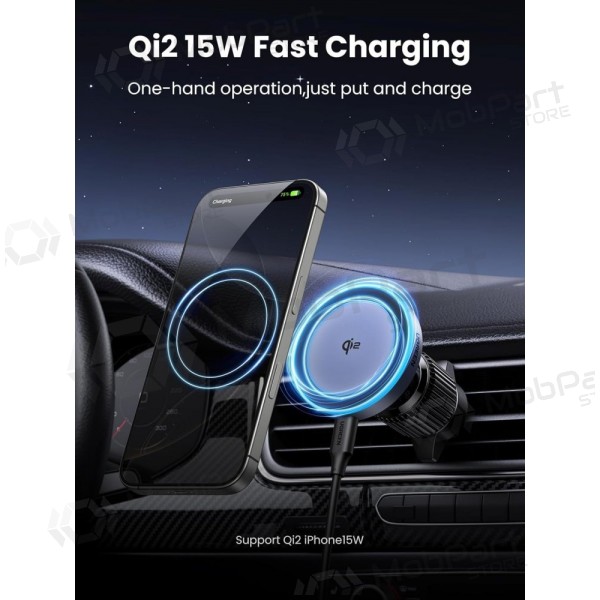 Automobilinis laikiklis-cargador Ugreen W708 MagSafe 15W (35970) negro