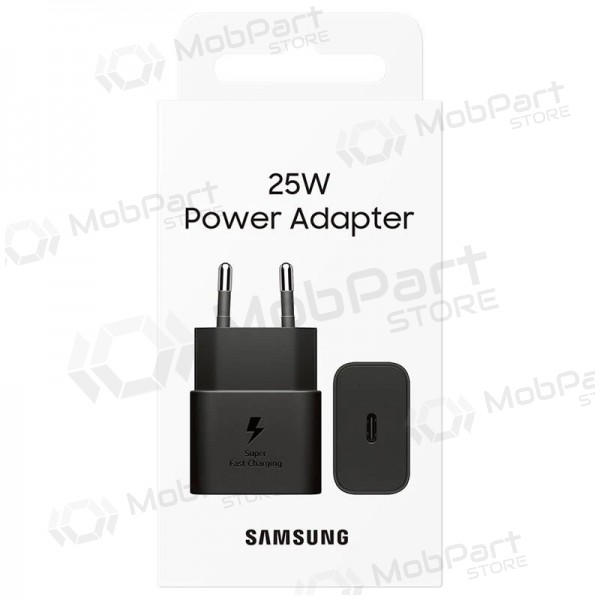 Cargador original Samsung EP-T2510NBEGEU 25W en el paquete negro