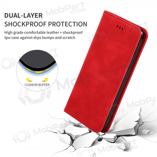 Funda para Apple iPhone 7 / 8 / SE 2020 / SE 2022 -Business Style- (rojo)