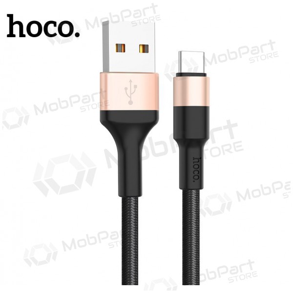 USB cable Hoco X26 Type-C 1.0m (negro / dorado)
