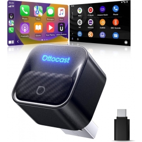 Adaptador CarPlay Ottocast Mini Core inalámbrico Android Auto negro