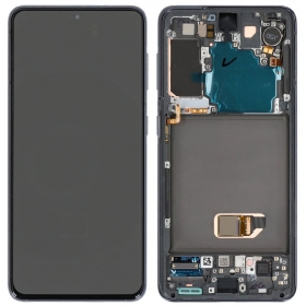 Pantalla Samsung Galaxy S21 5G (negra) (con marco) (OLED)
