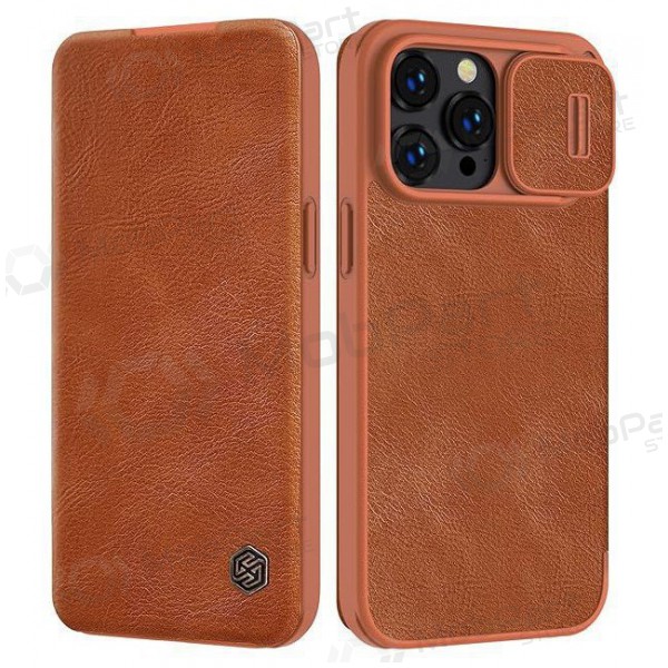 Funda para Apple iPhone 14 -Nillkin Leather- (marrón)