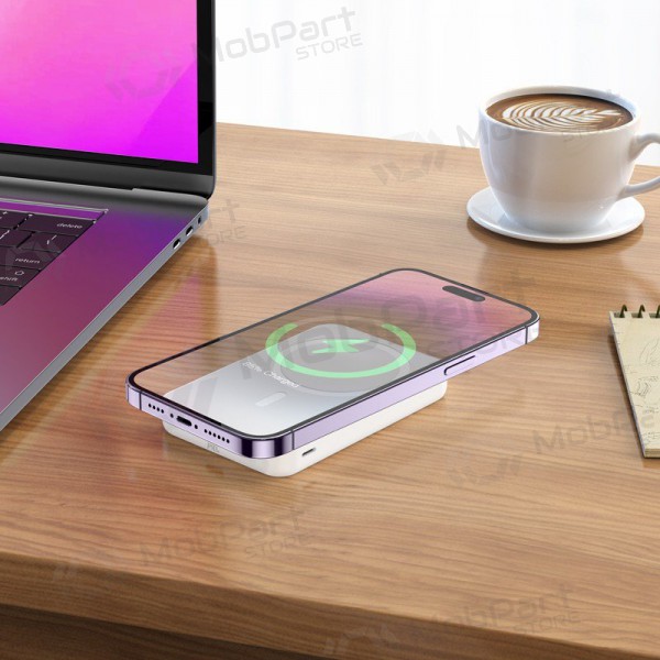 Batería externa Power Bank Hoco J109 PD20W Magnética 5000mAh blanca