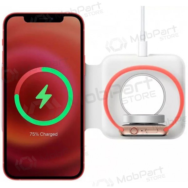 Cargador inalámbrica 2in1 Smart Phone, Watch MagSafe 10W (blanco)